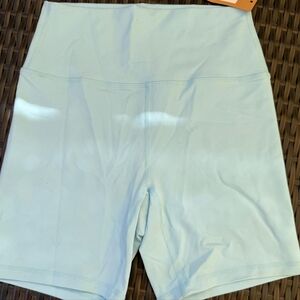Sky Blue High-Waisted Women's Shorts